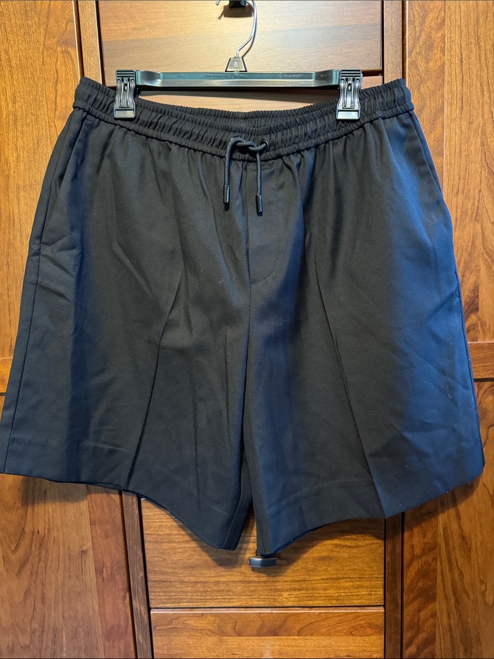 The Kooples Black or Navy Elastic + Drawstring Dress Shorts NWT